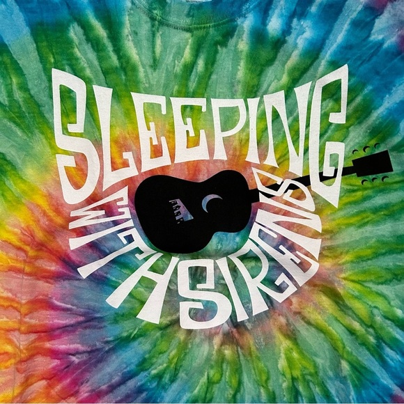 Sleeping With Sirens Unisex Tie-Dyed Band Merch T-shirt Size XL, NWOT - Picture 2 of 8